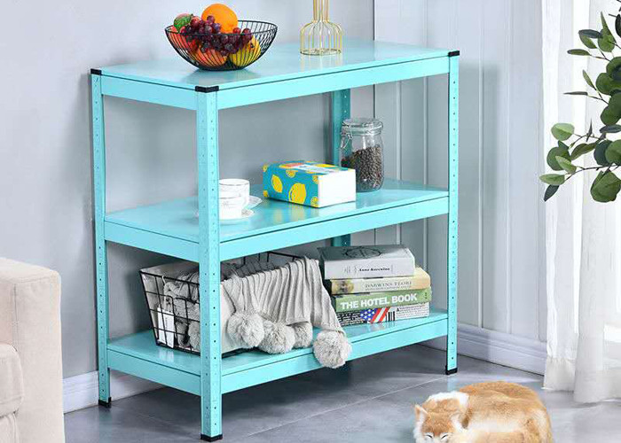 Durable OEM Heavy Duty Metal Shelves 42x170cm 3 Tier Corner Shelf