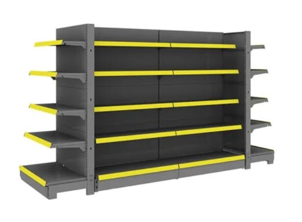 odorless Double Sided Display Shelf anti corrosion With Perforated Board