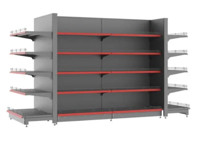 5 Layers Galvanized Storage Rack 2 Sided Shelf For Retail Store