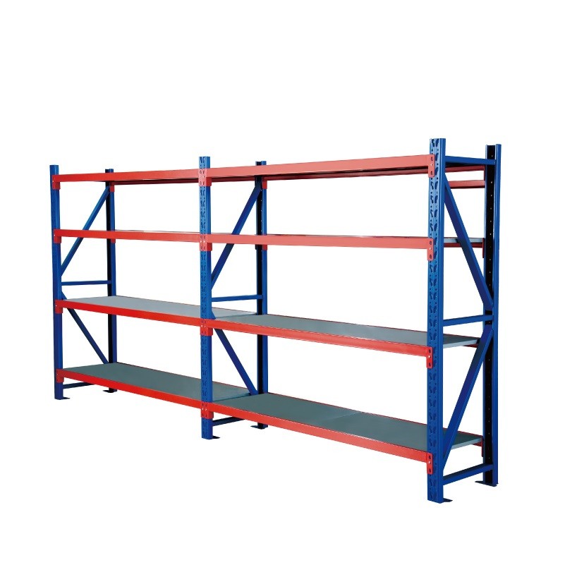 Heavy Duty 4 Tier Warehouse Stacking Racks Regular Blue color