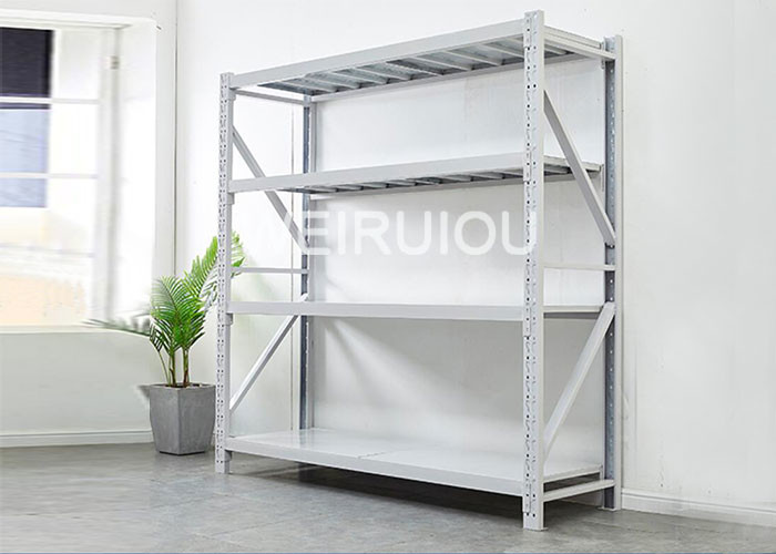Manufacturing Plant Light Duty Steel Shelving 200kg Per Layer Powder Coated